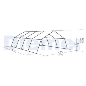Carpa Emergencia SAS PVC 48m² 